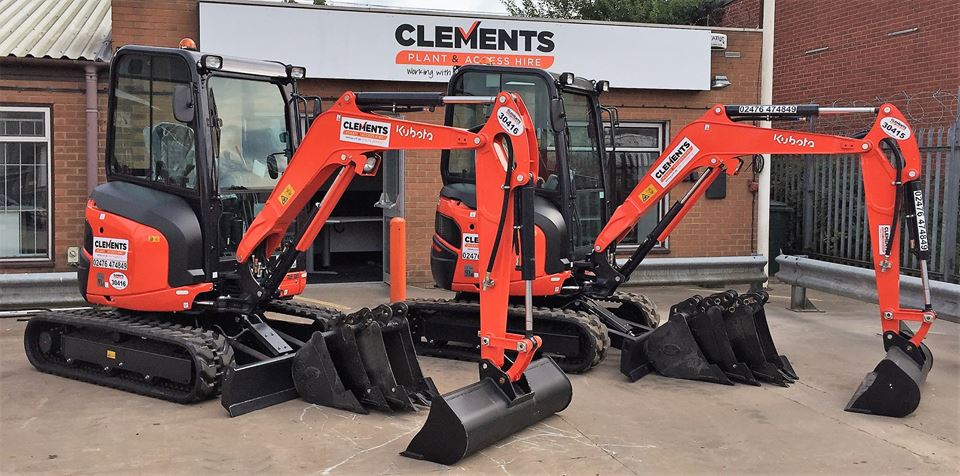 Kubota Mini Digger Investment for Clements Plant & Access Hire