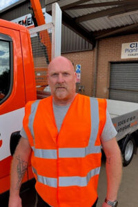 Clements Plant & Access Hire Driver Neil Harbourne