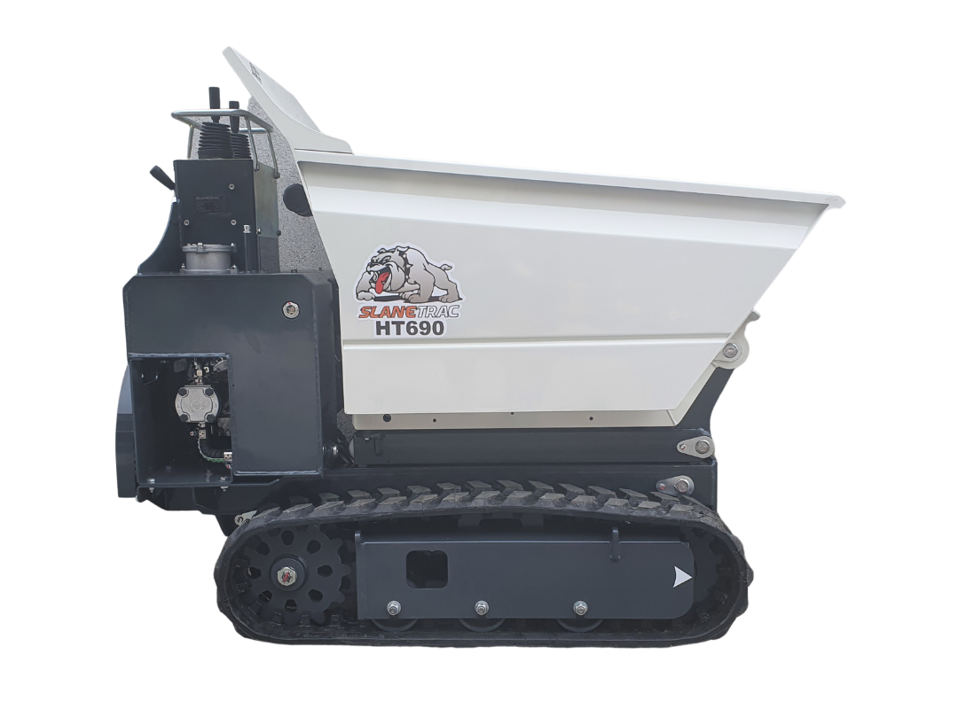 For cost effective Slanetrac HT690 compact skiploading dumper hire Coventry contact Clements Plant & Access Hire on 02476 474849.