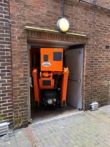 Compact Low Profile Machine Fits Through Limited Height Doorway